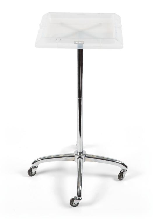 Kadeřnický odkládací stolek Sibel Escort - bílý, čtvercový (017081001) + DÁREK ZDARMA