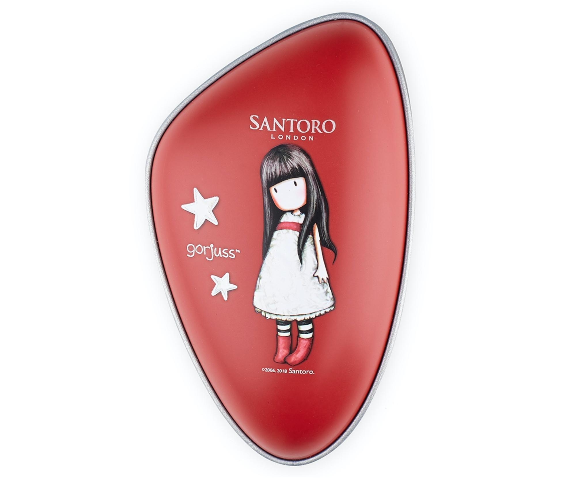 Rozčesávací kartáč na vlasy Dessata Santoro - červený (31200) + dárek zdarma