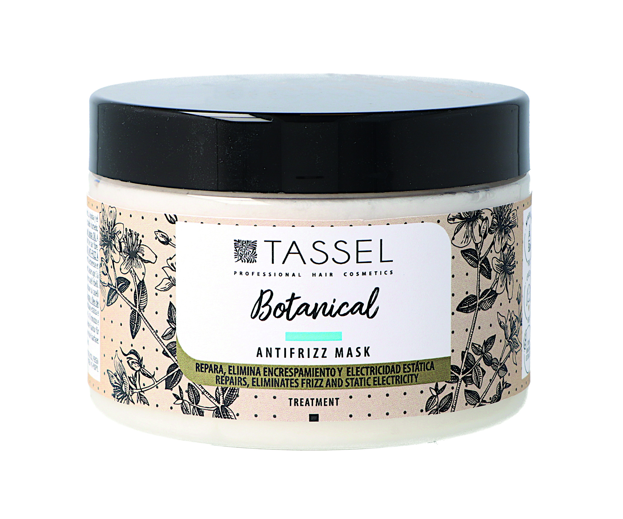 Maska pro nepoddajné a kudrnaté vlasy Tassel Cosmetics Botanical Antifrizz - 300ml (07606) + DÁREK ZDARMA