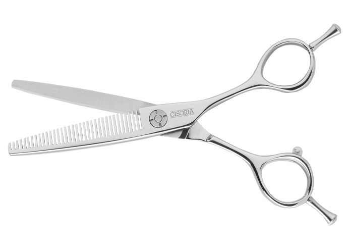 Efilační nůžky Sibel Cisoria Luxury SV35 6" - stříbrné, 35 zubů (7097935) + DÁREK ZDARMA