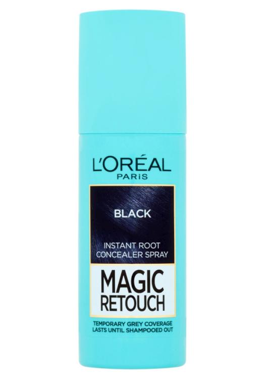 Sprej pro zakrytí odrostů Loréal Paris Magic Retouch - 75 ml, černá - L’Oréal Paris + dárek zdarma