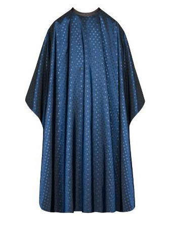 Kadeřnická pláštěnka na barvení a stříhání vlasů Sibel Dots - modrá (6600550) + DÁREK ZDARMA