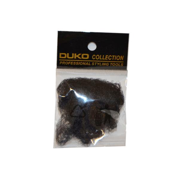 Síťka na vlasy s gumičkou Duko 4201 jemná - 3 ks, černá (4201-black)