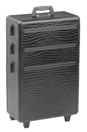 Sekční kufr na kolečkách Sibel Modular - černý (0150631) + DÁREK ZDARMA