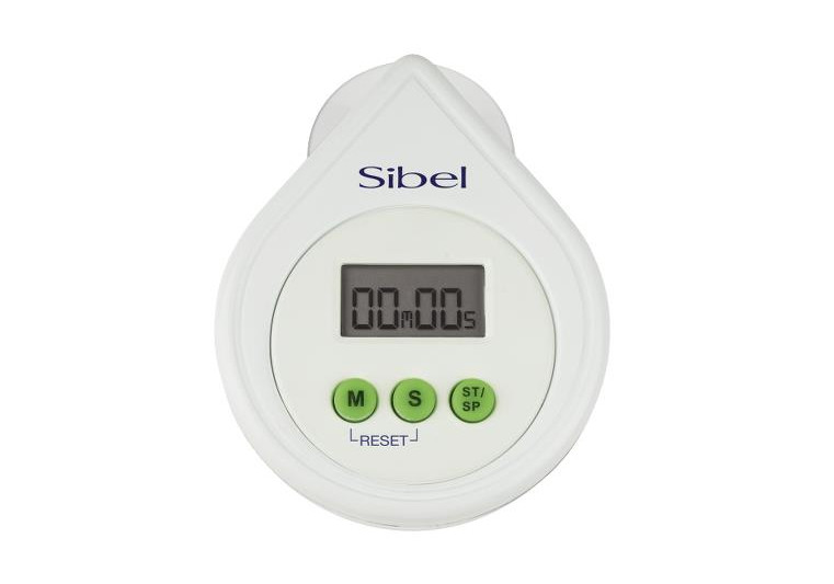 Digitální časovač / minutka s alarmem Sibel - bílá (009004001) + dárek zdarma