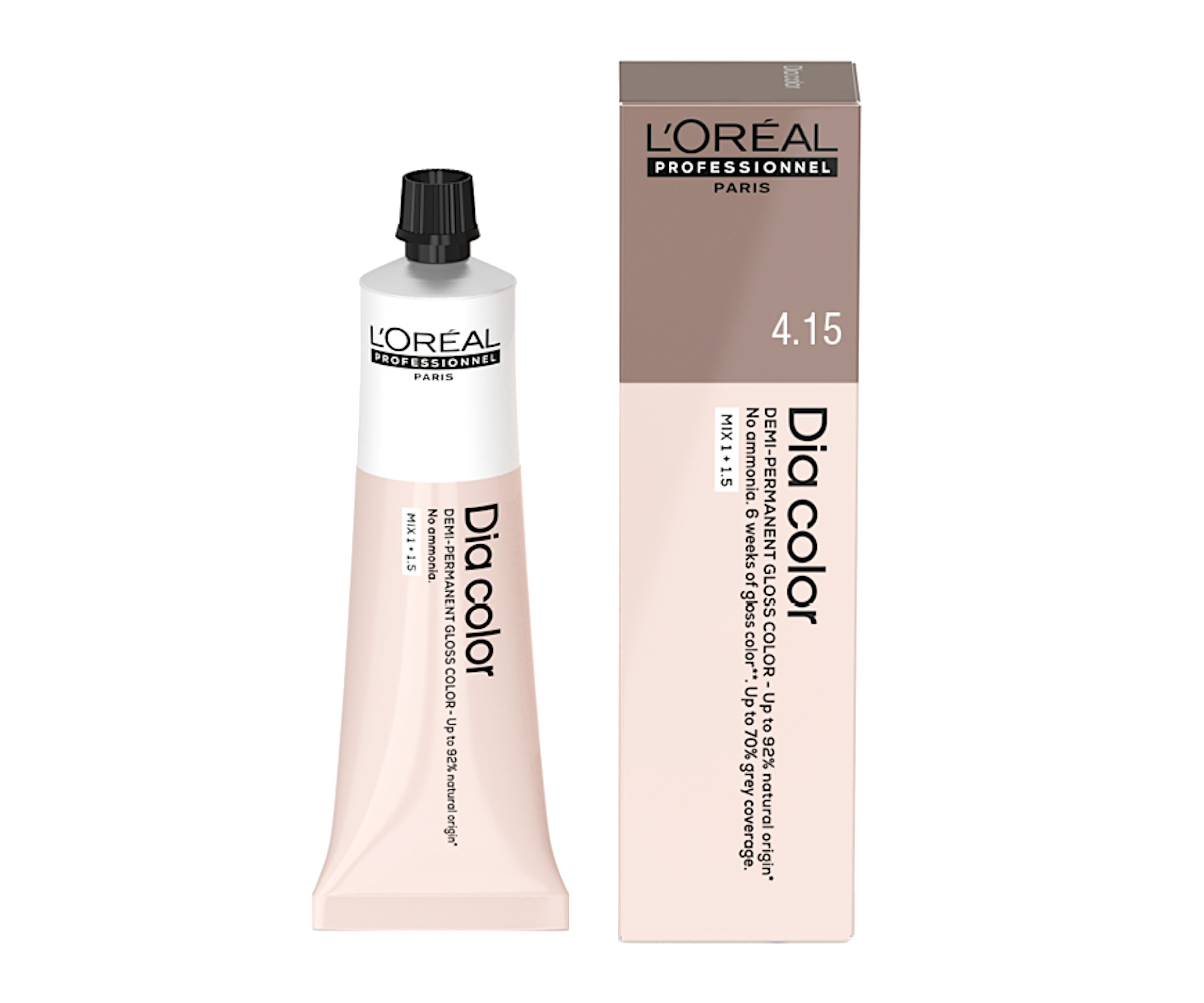 Přeliv na vlasy Loréal Professionnel Dia color 60 ml - 4.15 hnědá popelavá mahagonová - L’Oréal Professionnel + dárek zdarma