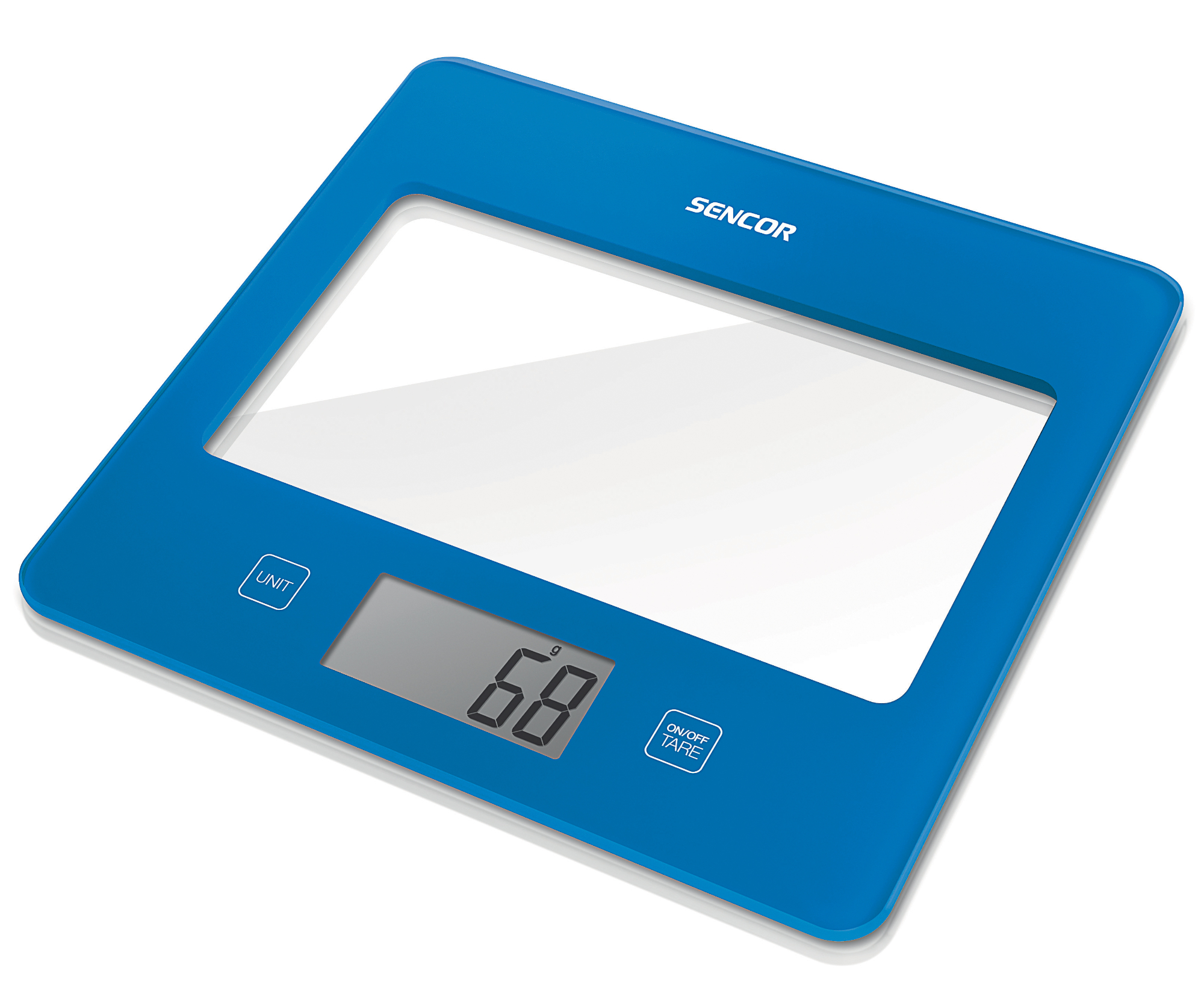 Víceúčelová váha Sencor SKS 5032BL - modrá, max. 5000 g + dárek zdarma