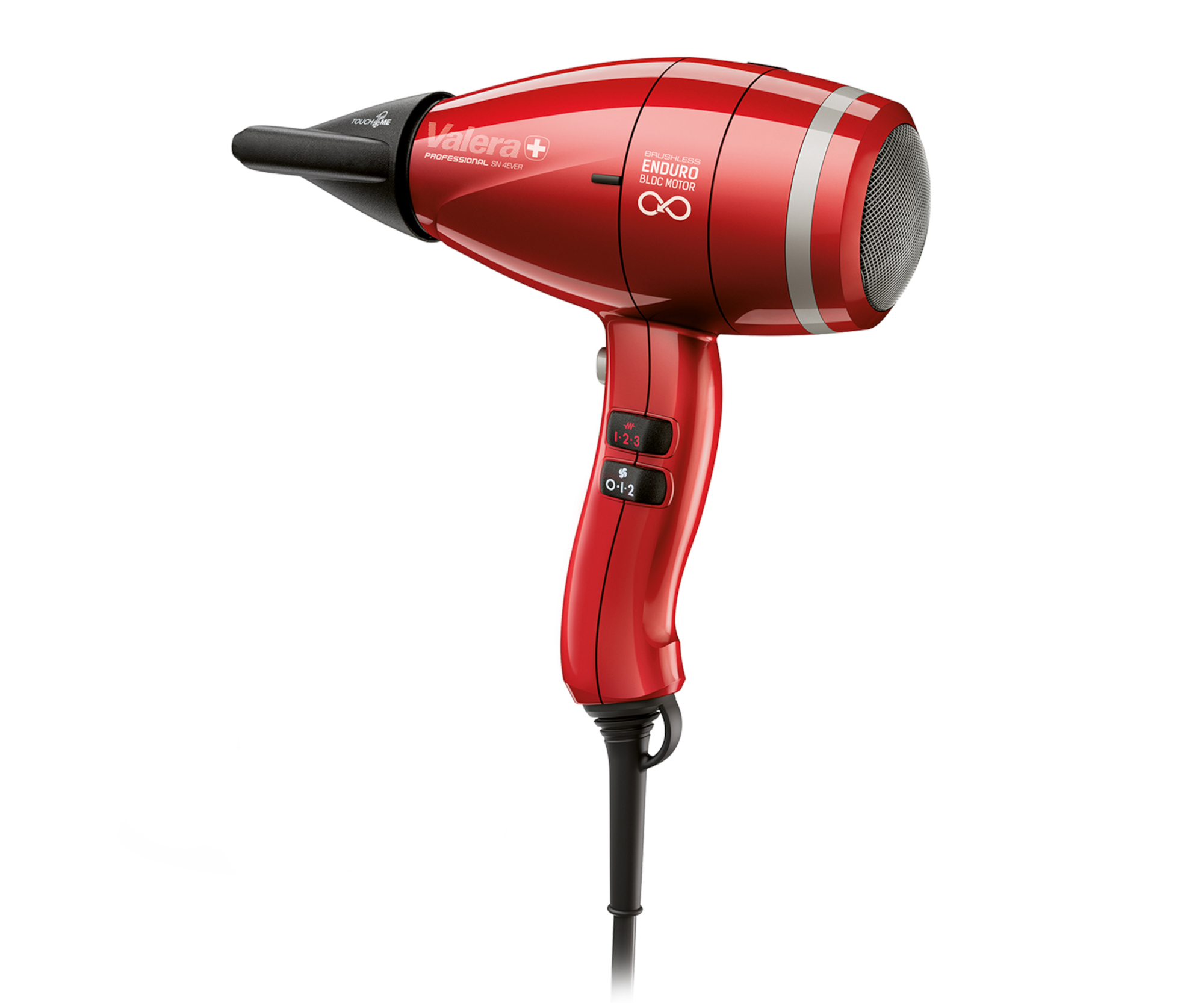 Profesionální fén na vlasy Valera Swiss Nano4Ever eQ - 2200 W, červený (SN4EQRCD) + DÁREK ZDARMA