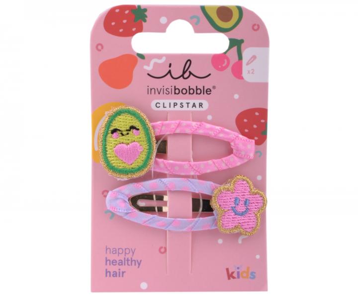 Dtsk sponky do vlas pukaky Invisibobble Clipstar Frutti Avocado - 2 ks