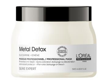 Maska pro barevn a pokozen vlasy LOral Professionnel Serie Expert Metal Detox - 500 ml