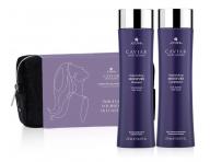 Drkov sada pro hydrataci suchch vlas Alterna Caviar Anti-Aging Replenishing Moisture + tatika zdarma