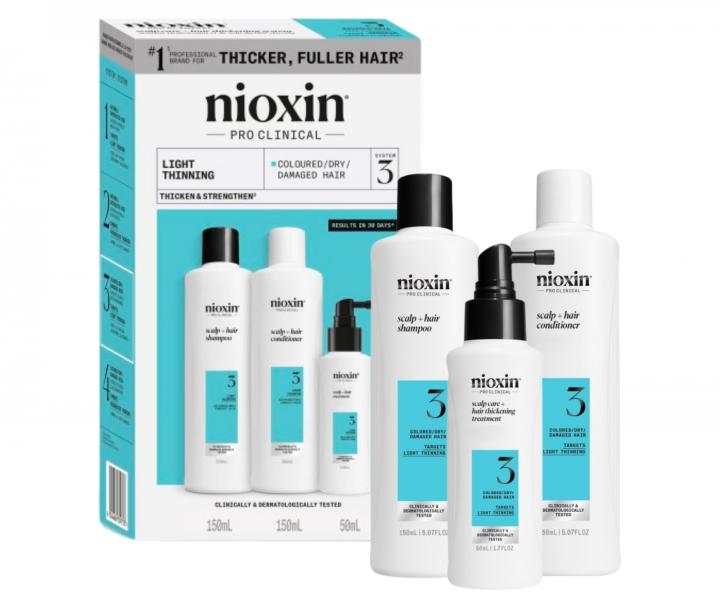 Sada pro mrn dnouc barven vlasy Nioxin System 3 Trial Kit No.3