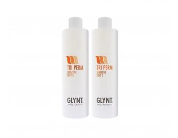 Ondulan roztok pro barven nebo ji zvlnn vlasy Glynt Tri Perm Sensitive Soft 2 - 2x500 ml - ex.