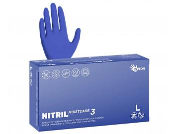 Nitrilov rukavice s hydratac Espeon Nitril Moistcare 3 - 100 ks, tmav modr - L