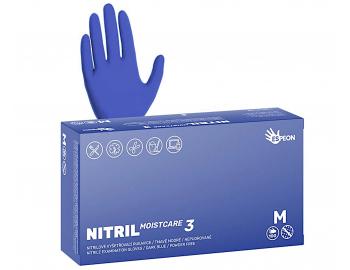Nitrilov rukavice s hydratac Espeon Nitril Moistcare 3 - 100 ks, tmav modr - M