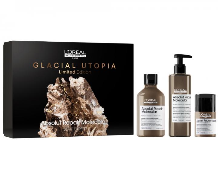 Drkov sada pro pokozen vlasy Loral Professionnel Serie Expert Absolut Repair Molecular Trio