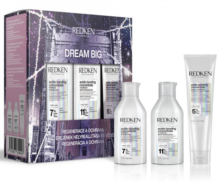 Regeneran drkov sada pro pokozen vlasy Redken Acidic Bonding Concentrate Dream Big