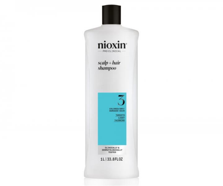 ampon pro mrn dnouc barven vlasy Nioxin System 3 Scalp + Hair Shampoo - 1000 ml