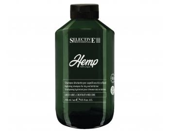 ada pro hydrataci a regeneraci suchch a lmavch vlas Selective Professional Hemp - ampon - 250 ml