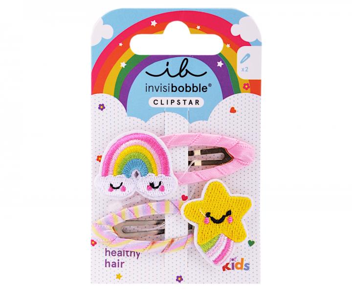 Dtsk sponky do vlas pukaky Invisibobble Clipstar Happy Sky - 2 ks