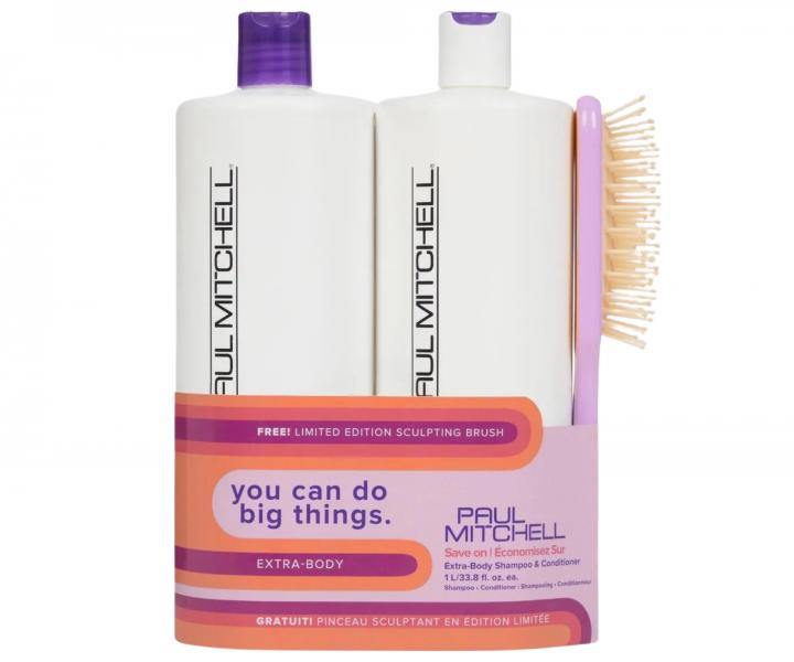 Sada pro objem vlas Paul Mitchell Extra Body Save On + kart zdarma