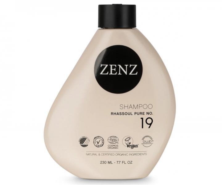 Jlov ampon pro such, kudrnat nebo barven vlasy Zenz Rhassoul Pure No. 19 - 250 ml