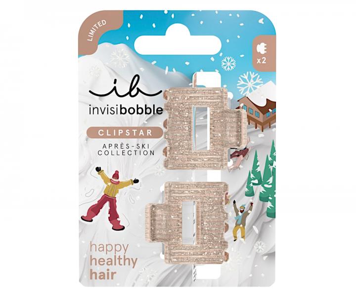 Skipce do vlas Invisibobble Clipstar Aprs-Ski Shimmer - 2 ks