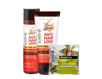 ada pro podporu rstu vlas Dr. Sant Anti Hair Loss - Sada - ampon 250 ml + pe 200 ml + mdlo zdarma