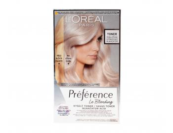 Neutralizan toner na vlasy s kyselm pH Loral Paris Prfrence Le Blonding - perleov