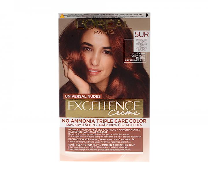 Permanentn barva Loral Excellence Creme - 5UR univerzln erven