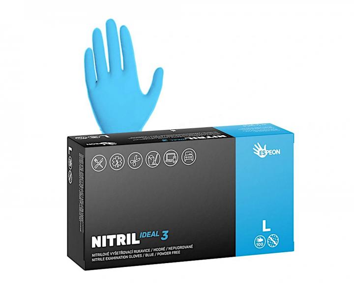 Nitrilov rukavice pro kadenky Espeon Nitril Ideal 3 - 100 ks - modr