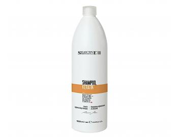 Regeneran keratinov ampon pro such a pokozen vlasy Selective Professional Artistic Flair Shampoo Keratin - 1000 ml