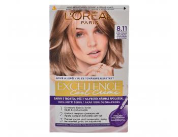 Permanentn barva Loral Excellence Cool Creme 8.11 ultra popelav svtl blond