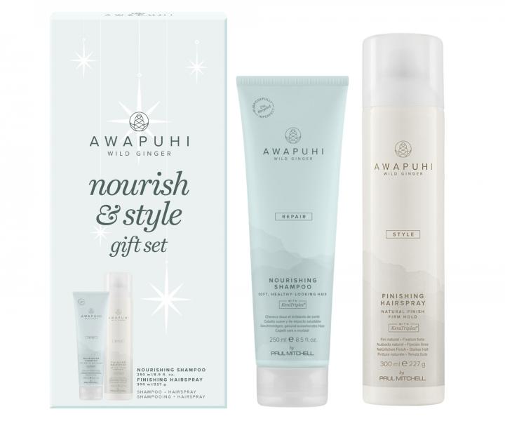 Drkov sada pro regeneraci a fixaci vlas Paul Mitchell Awapuhi Wild Ginger Nourish & Style Gift Set