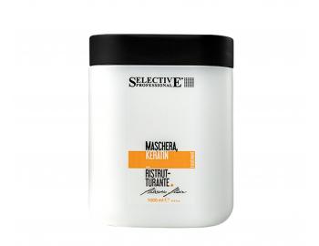 Rekonstrukn maska pro lmav a pokozen vlasy Selective Professional Artistic Flair Maschera Keratin - 1000 ml