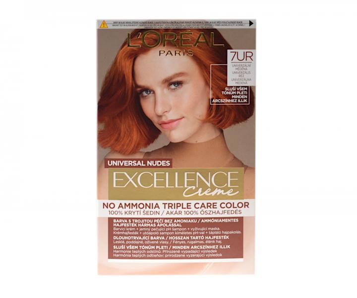 Permanentn barva Loral Excellence Creme - 7UR univerzln mdn