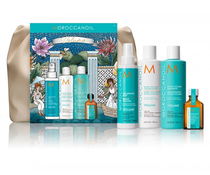 Drkov sada pro objem jemnch vlas Moroccanoil Volume + tatika zdarma