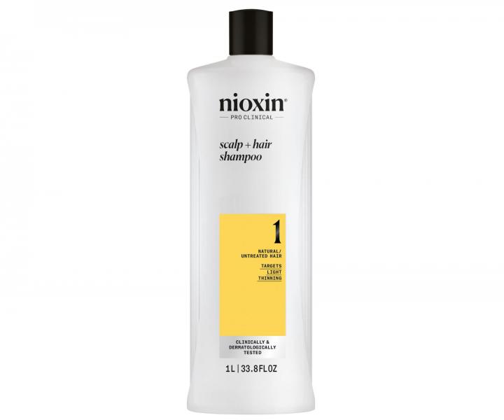 istic ampon pro mrn dnouc prodn vlasy Nioxin System 1 Scalp + Hair Shampoo - 1000 ml