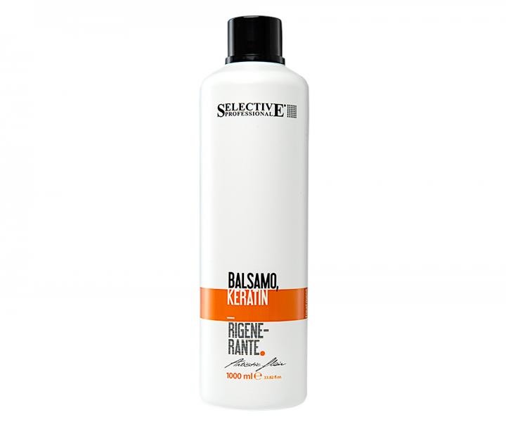 Regeneran balzm pro namhan a matn vlasy bez lesku Selective Professional Artistic Flair Balsamo Keratin - 1000 ml