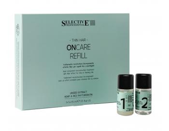 ada pro objem jemnch a dnoucch vlas Selective Professional OnCare Refill - ampulky - 5+5 x 15 ml