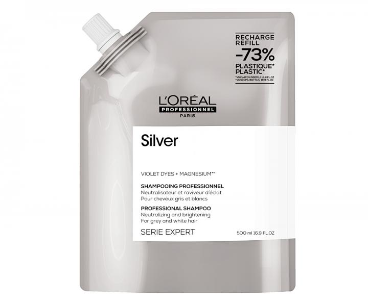 Neutralizan ampon na ediv a bl vlasy Loral Professionnel Serie Expert Silver - 500 ml, nhradn npl