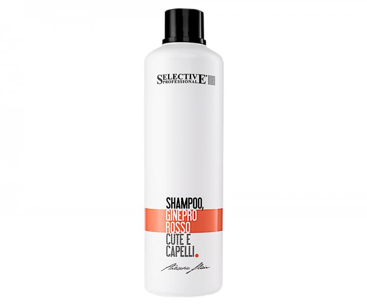 ampon pro mastn vlasy s ervenm jalovcem Selective Professional Artistic Flair Shampoo Ginepro Rosso - 1000 ml