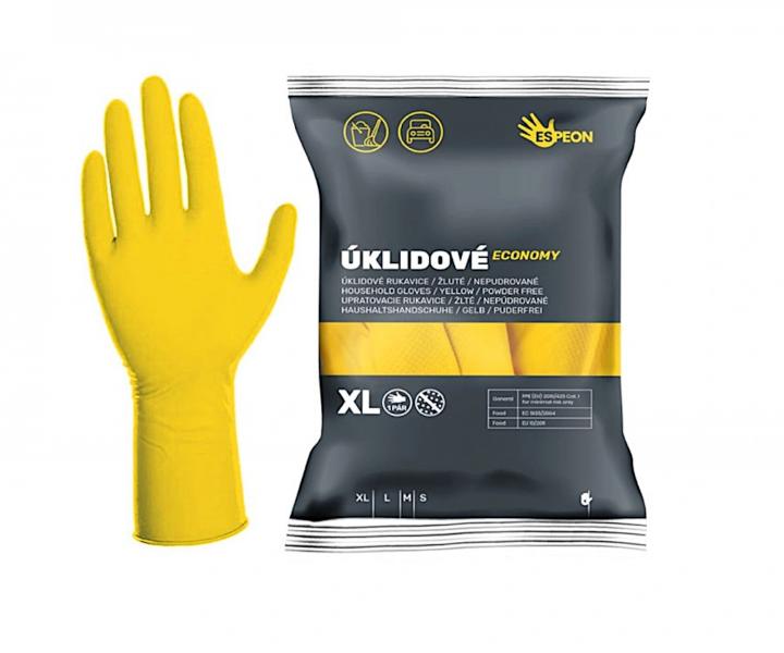 Latexov klidov rukavice Espeon  Economy - lut, velikost XL