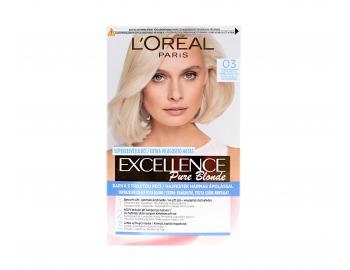 Permanentn barva Loral Excellence Pure Blonde - 03 ultra svtl popelav blond