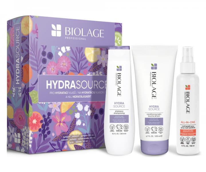 Drkov sada pro hydrataci vlas Biolage HydraSource