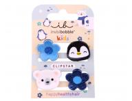 Dtsk vesel skipeky do vlas Invisibobble Clipstar Polar World - 4 ks