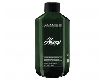 Hydratan ampon pro such a lmav vlasy Selective Professional Hemp Shampoo - 1000 ml