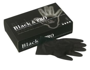 Latexov rukavice pro kadenky Sibel Black Pro 20 ks - XL - expirace 01/10/2022