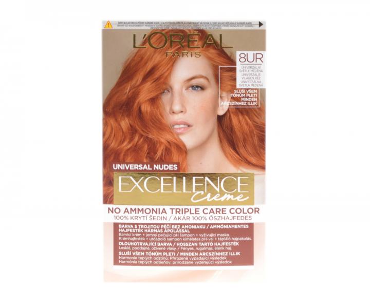 Permanentn barva Loral Excellence Creme - 8UR univerzln svtle mdn