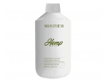 Zklidujc ampon pro citlivou pokoku hlavy Selective Professional Hemp Shampoo Lenitive - 1000 ml